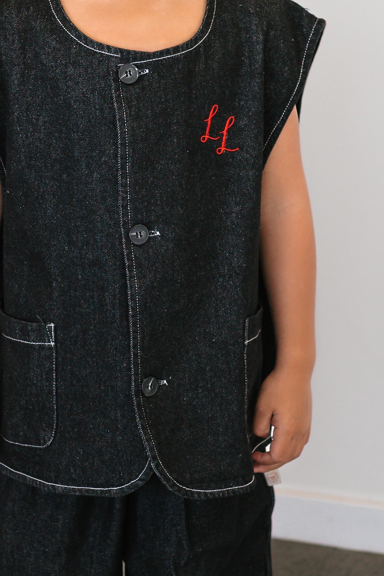 LL Signature Denim Vest