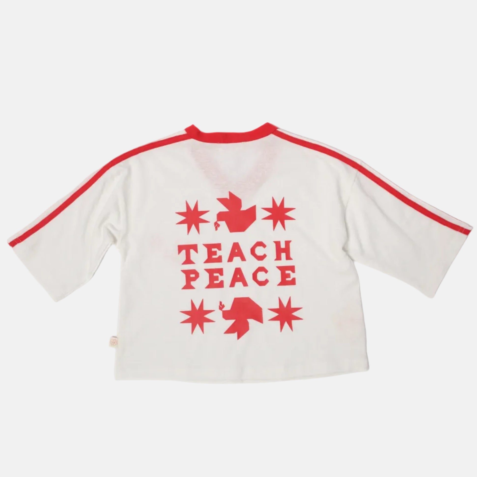Teach Peace Tee - Candy Apple