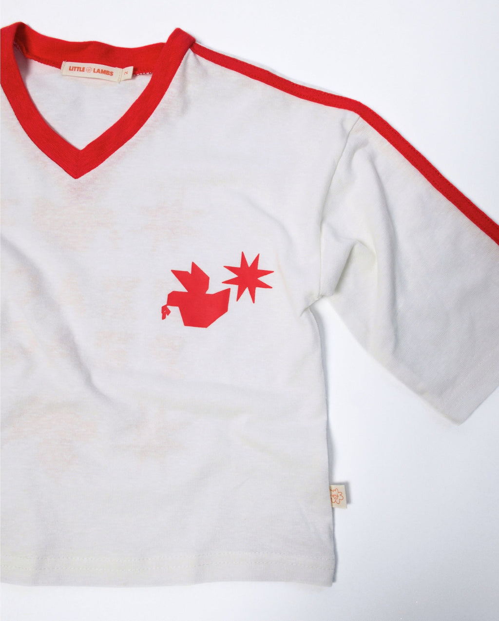 Teach Peace Tee - Candy Apple