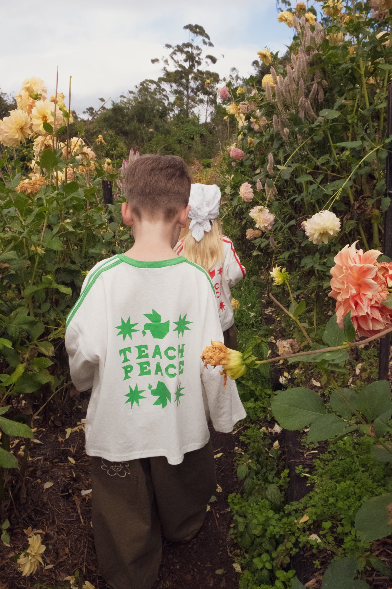 Teach Peace Tee - Forrest Green